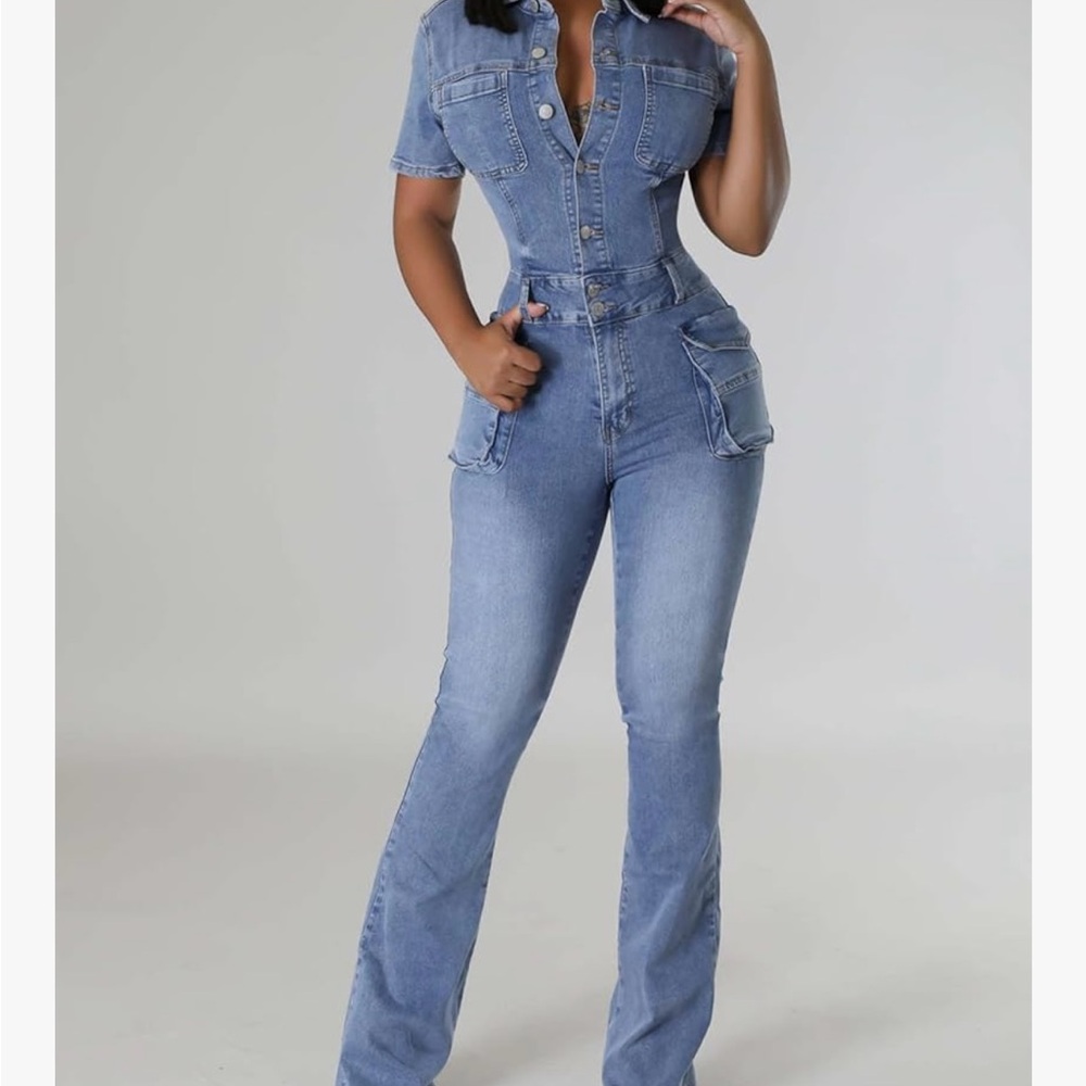 Sexy Slim Denim Jumpsuit